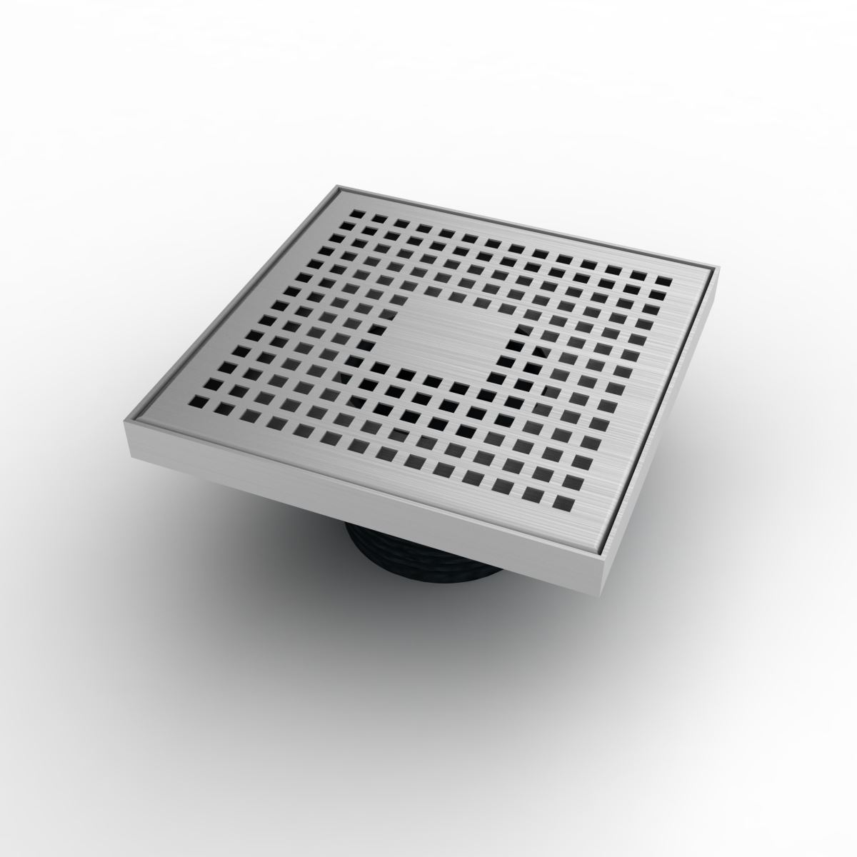 MERT Design Bodenablauf Quadrat Kare 300 x 300 mm Edelstahl mit 100mm Ablauf