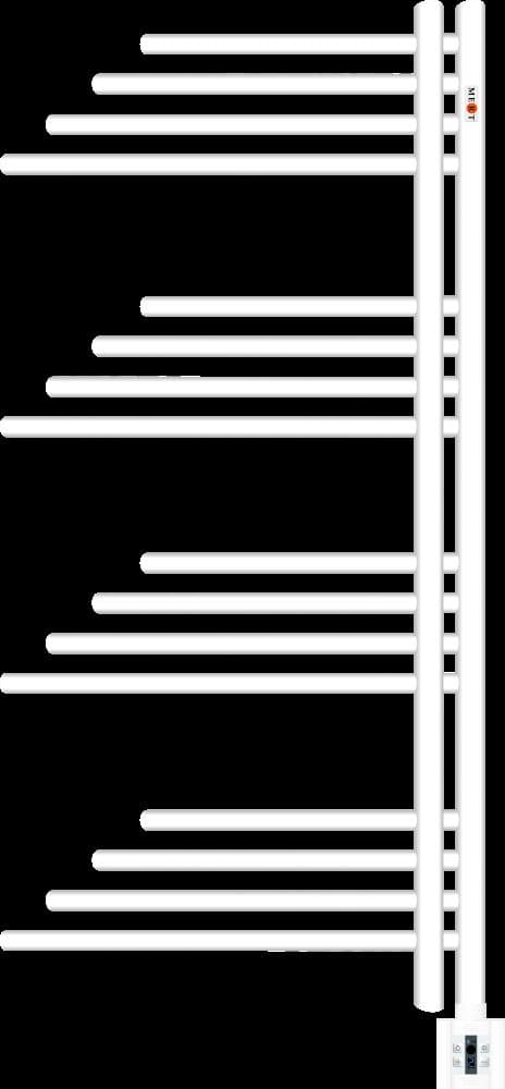 MERT Elektro Design Badheizkrper Belluna 500 x 1000 mm incl- Regler und Heizpatrone- Farbe weiss