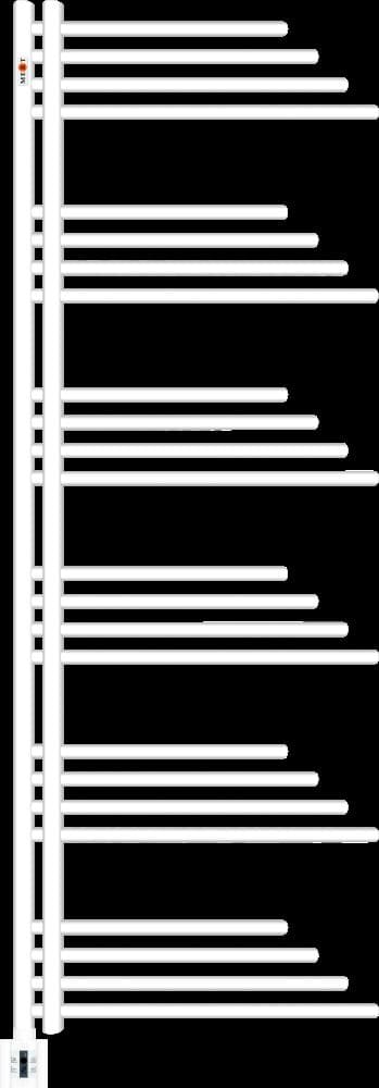 MERT Elektro Design Badheizkrper Belluna 600 x 1700 mm incl- Regler und Heizpatrone- weiss