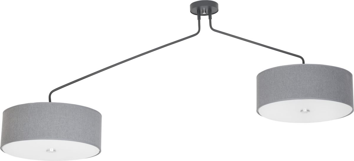 Nowodvorski HAWK II moderne Deckenleuchte grau