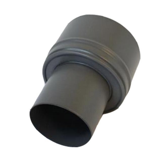 Pellet- Ofenrohr-Erweiterung 80-150mm gussgrau emailliert