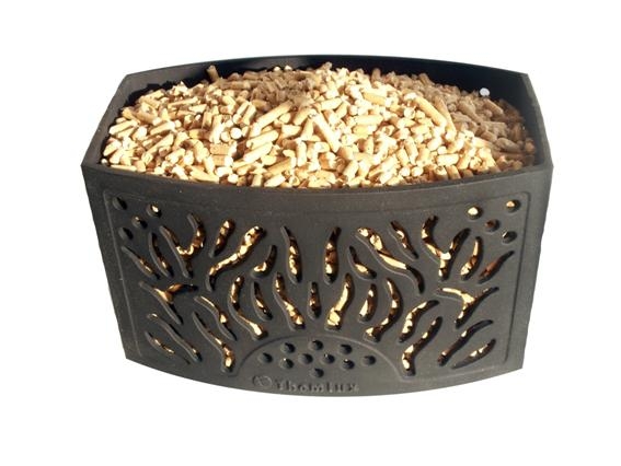 Pelletkorb aus Guss f�r Kamine und Kamin�fen