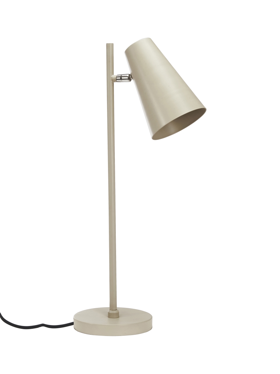PR Home Cornet Tischlampe beige 1 Arm E27 64cm mit Schalter am Lampenkopf