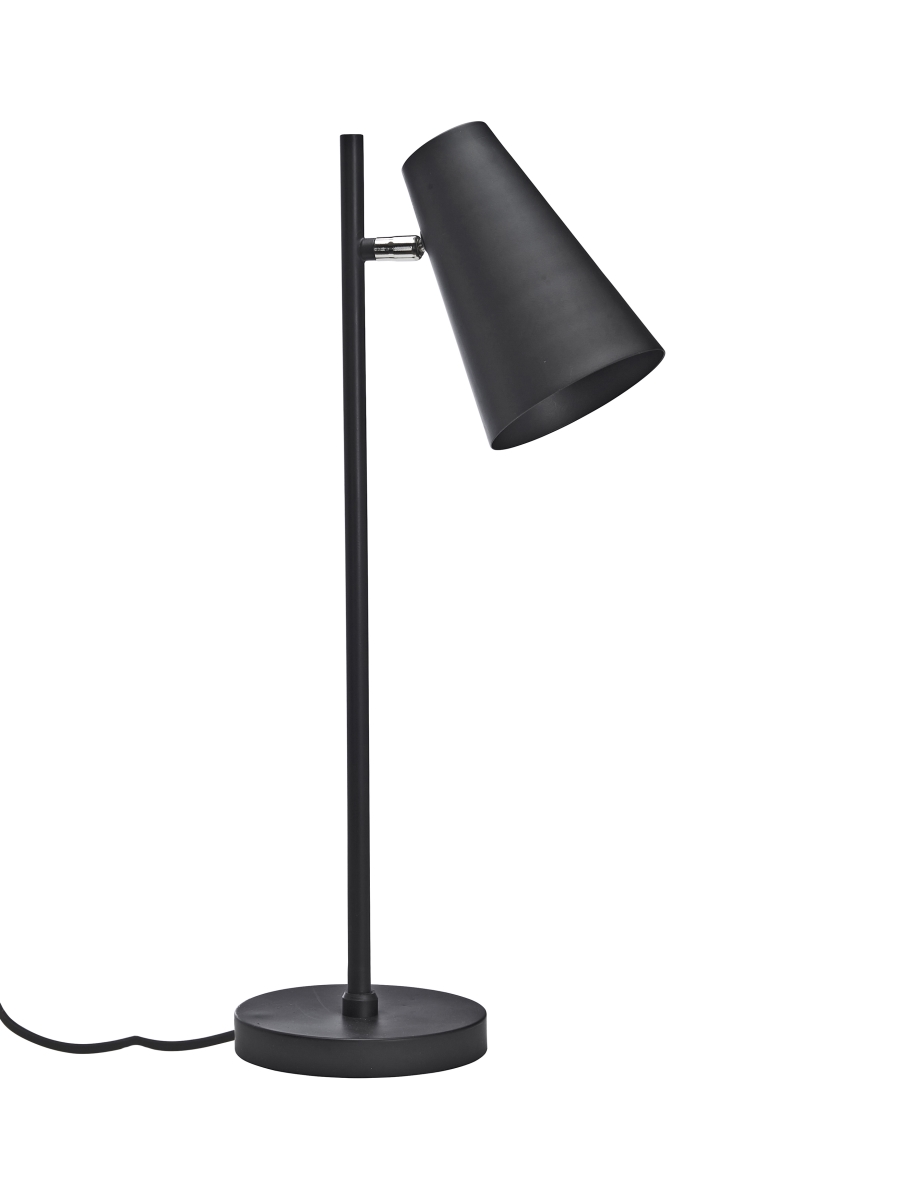 PR Home Cornet Tischlampe schwarz 1 Arm E27 64cm mit Schalter am Lampenkopf unter Tischleuchten
