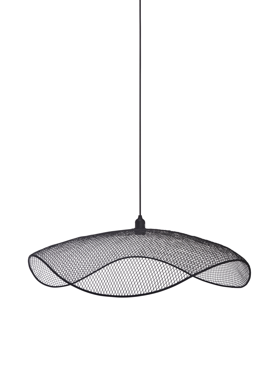 PR Home Vivi moderne Drahtgeflecht Pendelleuchte schwarz 79cm E27