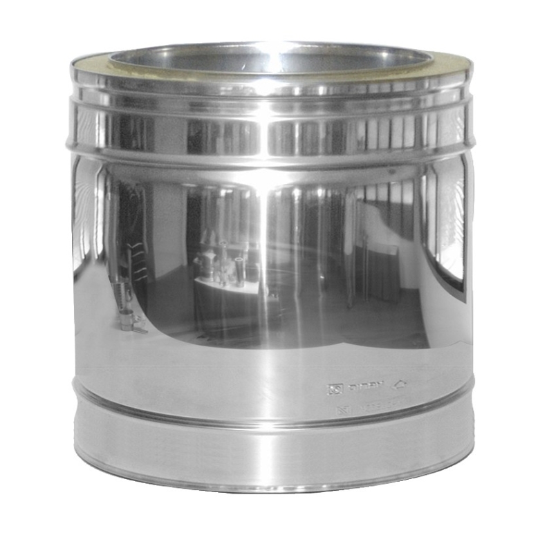 Raab Edelstahl DW-FU KAGO L�ngenelement 250 mm DN180 doppelwandig- 0-6mm 2- Wahl evtl- Lagerspuren