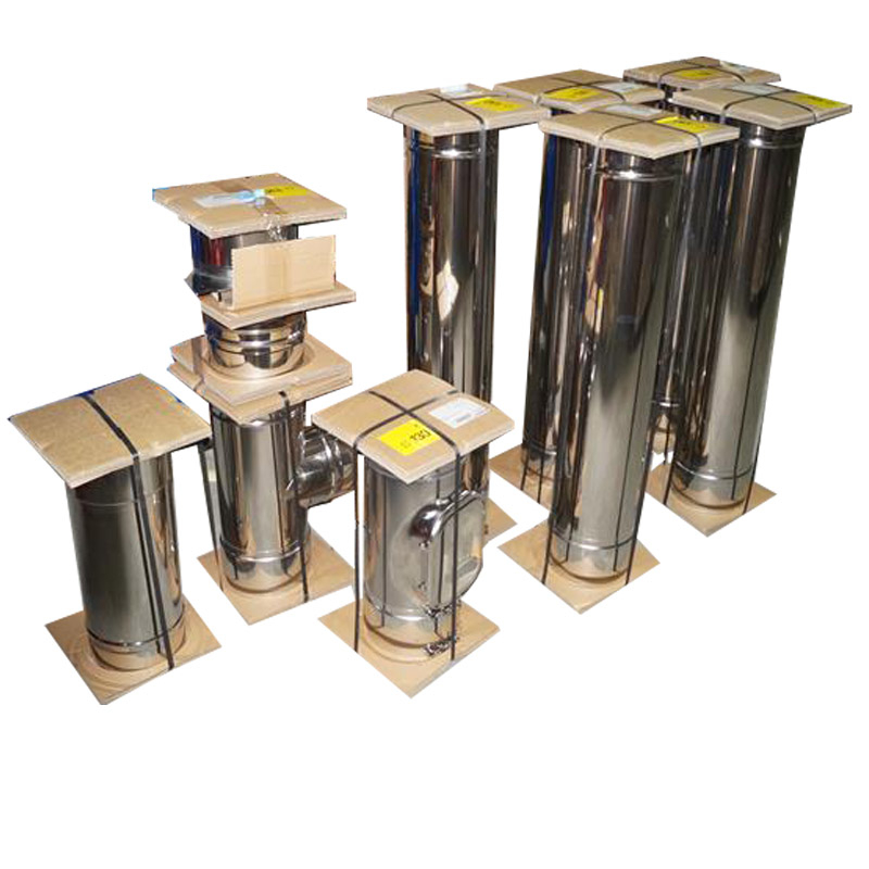 Raab Edelstahl DW-FU Schornstein SET-130mm ca- 6m - 0-6mm 2- Wahl evtl- Lagerspuren