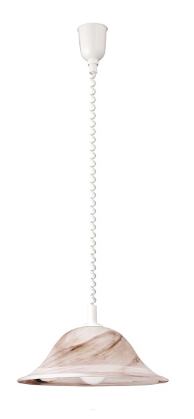 Rabalux Alabastro Pendelleuchte 1x E27 brauner Alabaster- weiss hhenverstellbar