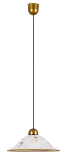 Rabalux Art Pendelleuchte 1x E27 Alabasterglas- bronze 310mm