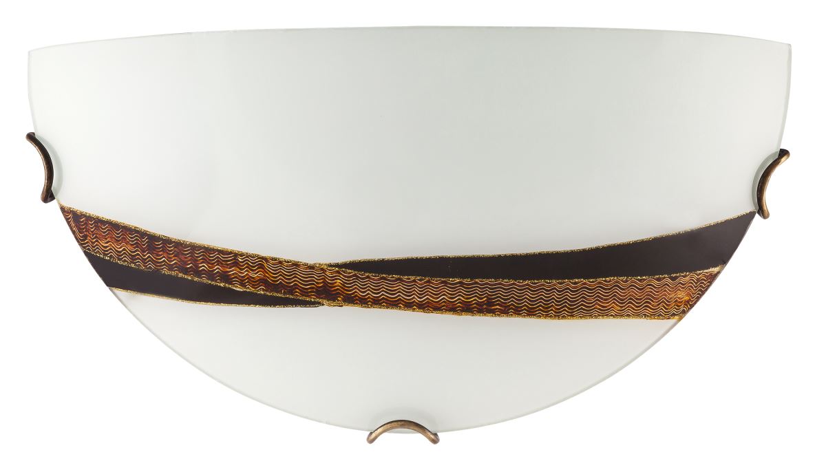 Rabalux Art Wandleuchte 1x E27 weiss- bronze