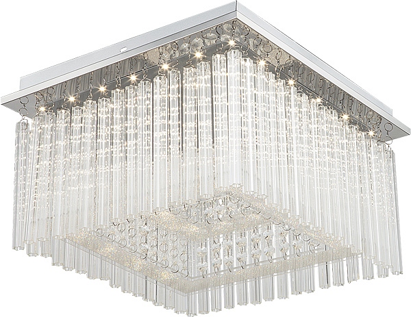 Rabalux Danielle LED Glas Kristall Deckenleuchte chrom eckig unter Deckenleuchten > Wohnzimmerbeleuchtung > Nach Marke