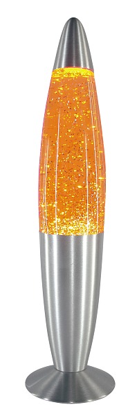 Rabalux Glitter Lavalampe 1x E14 gelb- silber
