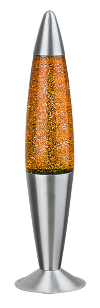 Rabalux Glitter Lavalampe 1x E14 orange- silber