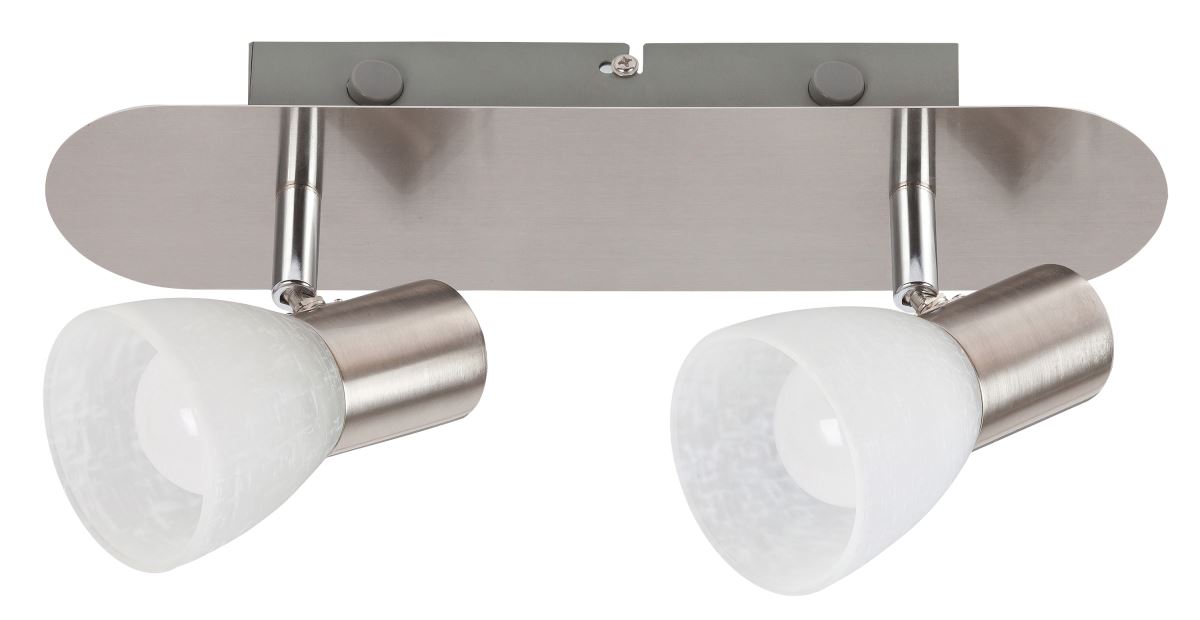 Rabalux Hannah Wand und Deckenspot 2x E14 satin chrom