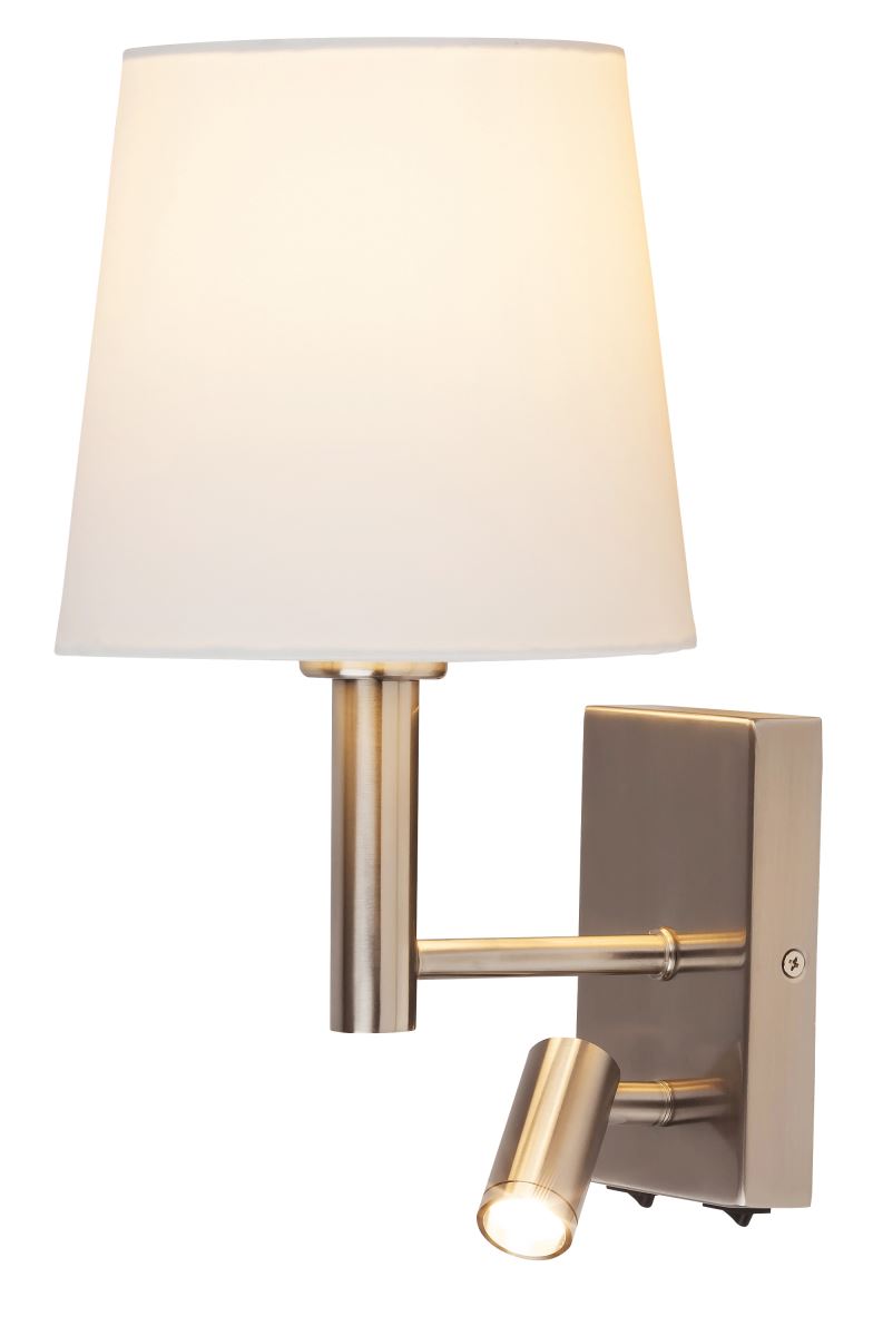 Rabalux Harvey LED Wandleuchte 1x E27 satin chrom unter Wandleuchten > Rabalux > Beleuchtung