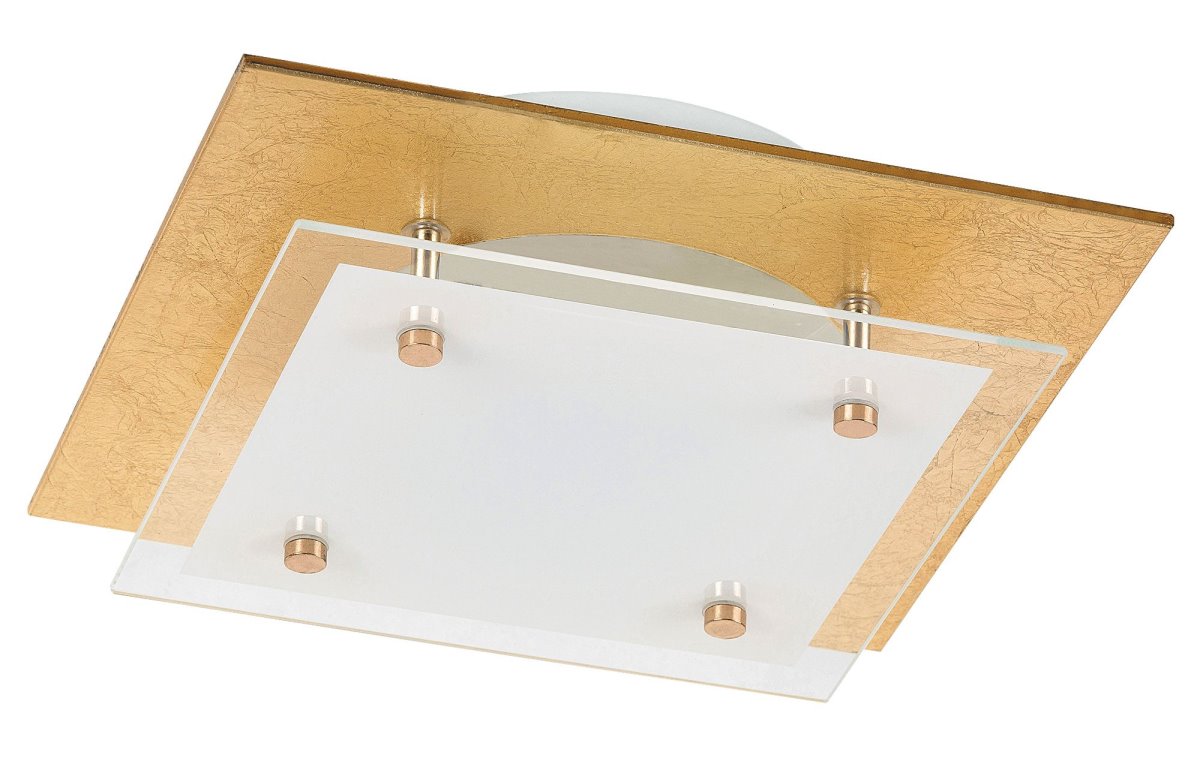 Rabalux June LED Deckenleuchte goldfoiled- weiss 960lm 3000K
