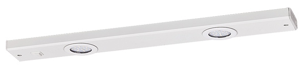 Rabalux Long light LED Unterbauleuchte weiss 550mm- 2-Flg- warmweiss