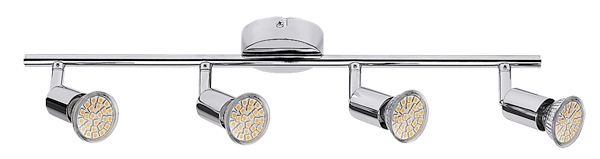 Rabalux Norman LED Deckenspot 4x GU10 chrom unter Strahler / Spots > Esszimmerbeleuchtung > Nach Raum