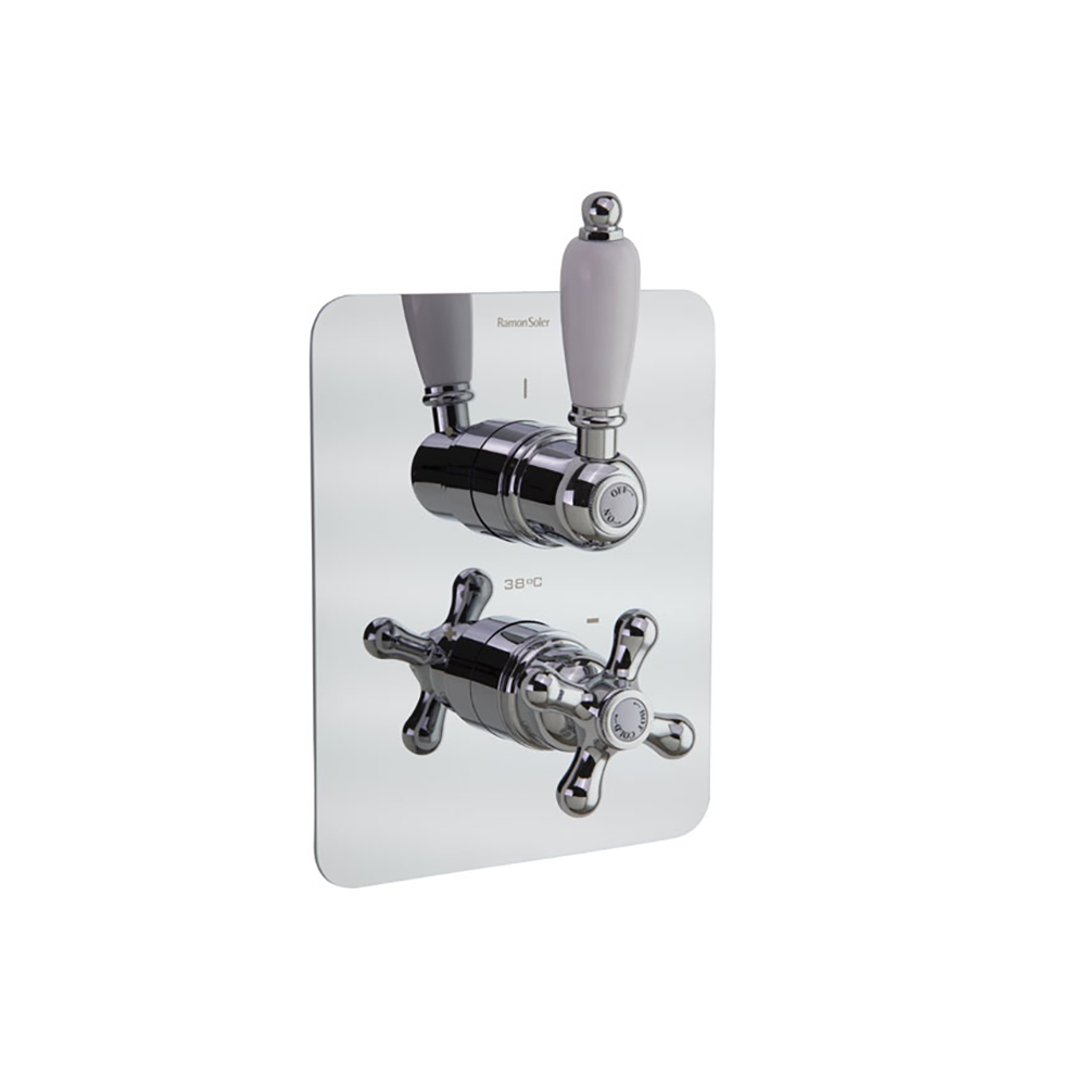 Ramon Soler Gaudi II Thermostat Unterputz Armatur mit integrierten 2 Wege Umsteller 308712S