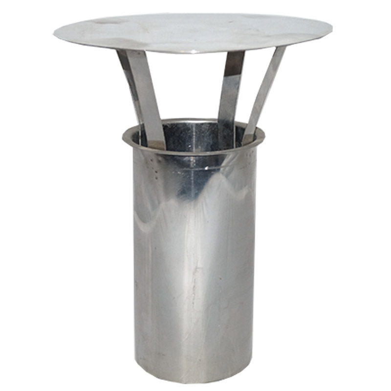 Regenhaube Edelstahl zum Einstecken f�r 180mm Rohre 2- Wahl evtl-Lagerspuren Sonderangebot