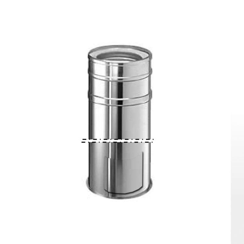 Schiedel ICS Fussteil k�rzbar f�r Bodenmontage mit Revision u- Kondensattopf DN 80mm
