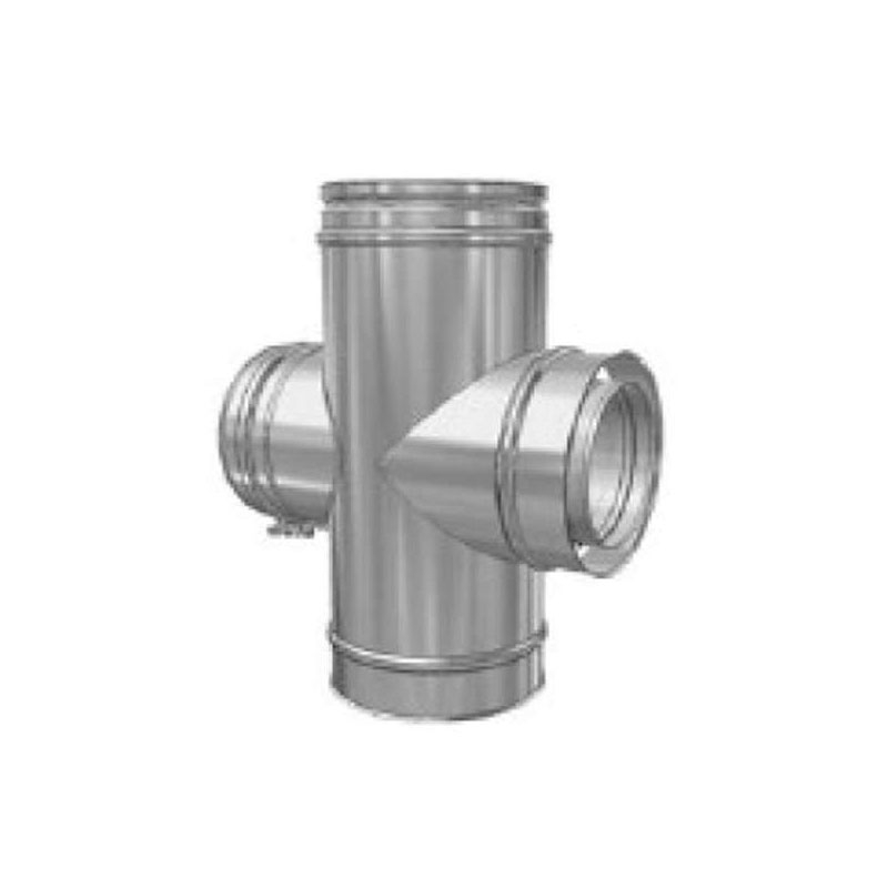 Schiedel ICS Rauchrohranschluss 90- DN 230mm mit Putzt�ranschluss rund f�r Festbrennstoffe