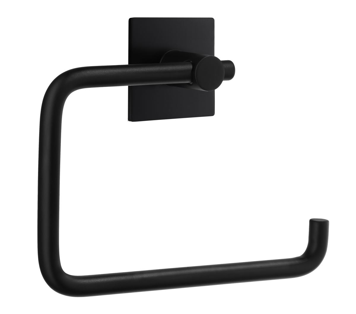 Smedbo Design Toilettenpapierhalter schwarz quadrat selbstklebend BB1132
