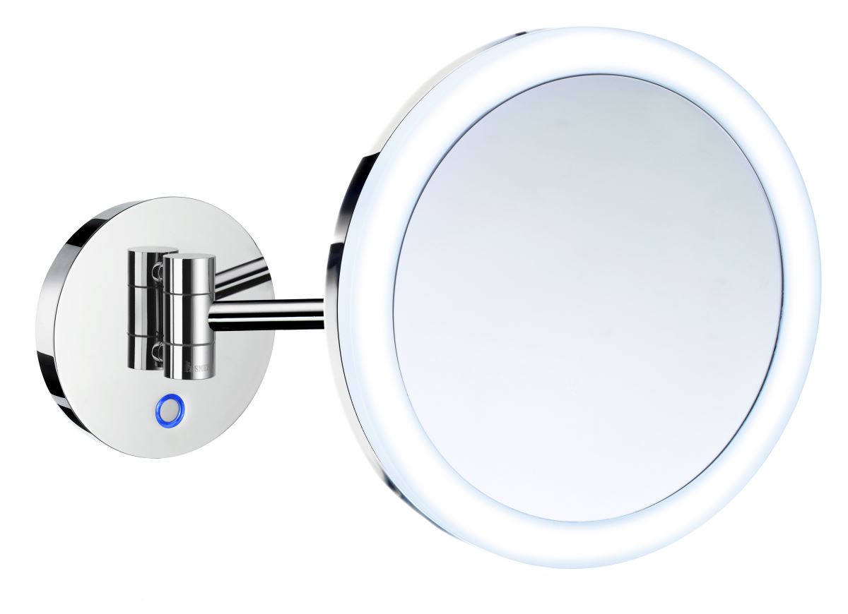 Smedbo Outline Kosmetikspiegel mit Dual LED-Beleuchtung PMMA rund FK485E