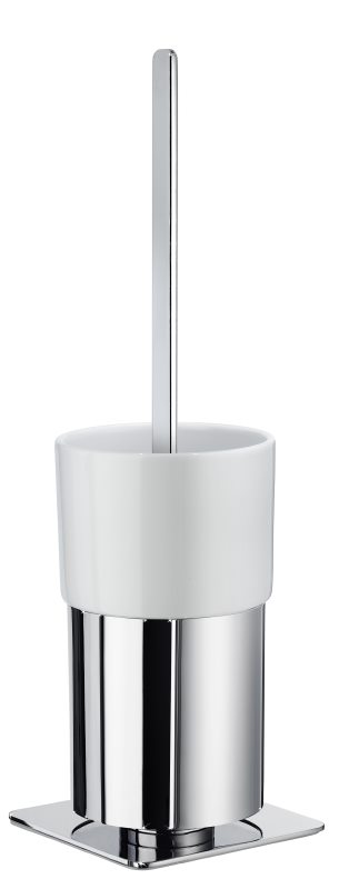 Smedbo Outline WC-Brste mit Porzellan Glas- quadratisch FK321P