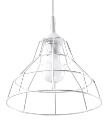 Sollux ANATA Vintage Hngelampe weiss 1-flg- E27
