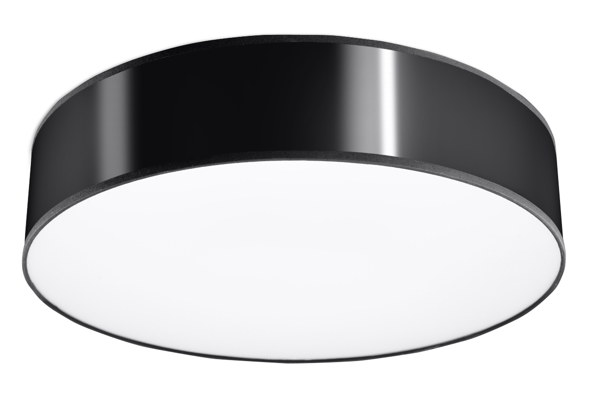 Sollux ARENA moderne Deckenlampe rund schwarz 3-flg- E27