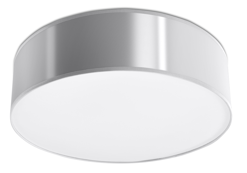 Sollux ARENA moderne Deckenlampe rund silber 2-flg- E27 unter Deckenleuchten > Wohnzimmerbeleuchtung > Nach Raum