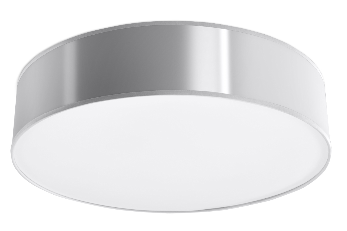 Sollux ARENA moderne Deckenlampe rund silber 3-flg- E27