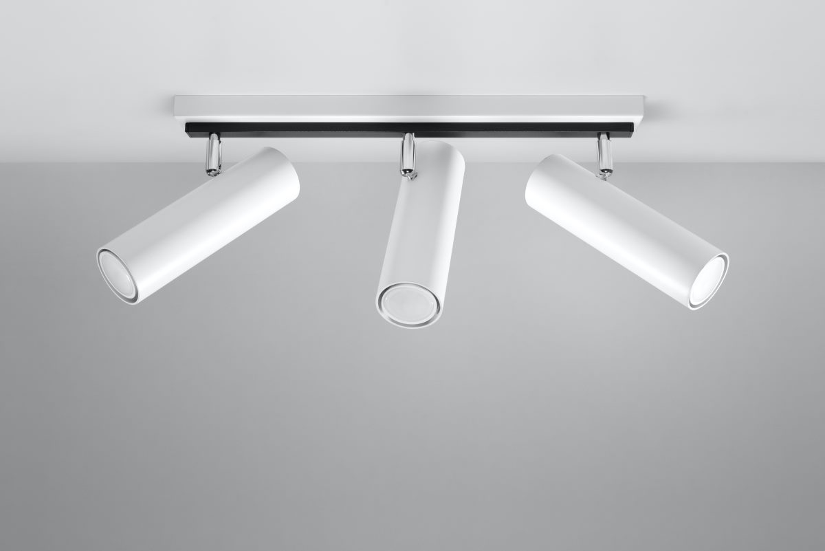 Sollux DIREZIONE Deckenlampe weiss 3-flg- GU10