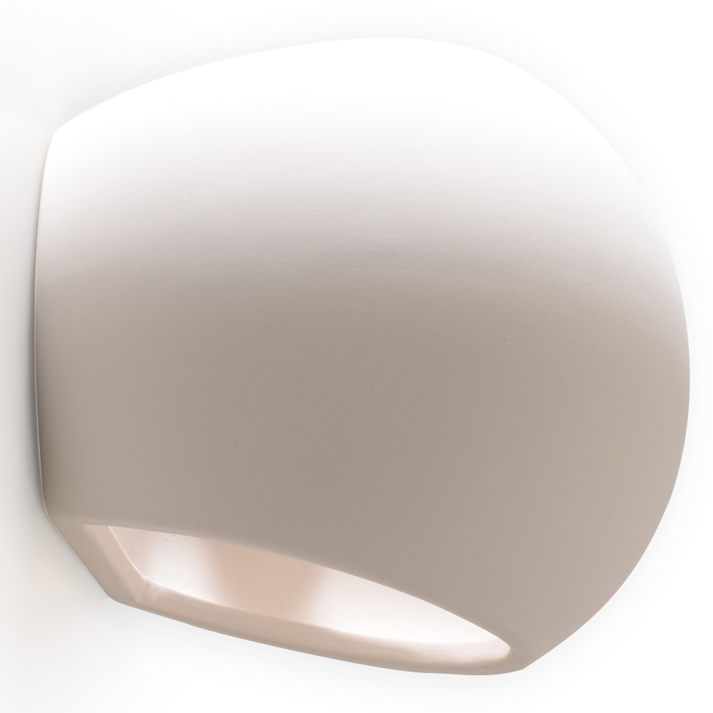 Sollux GLOBE moderne Keramik Wandleuchte weiss 1-flg- E27
