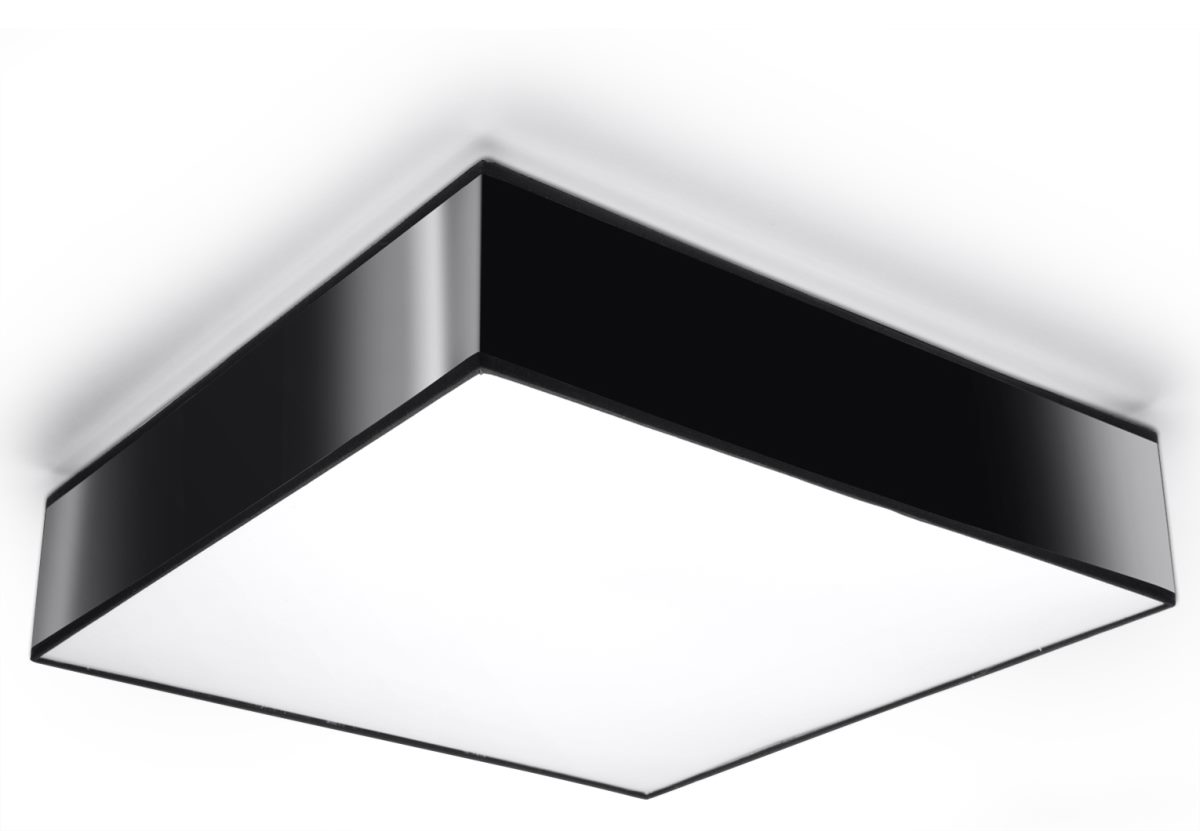 Sollux HORUS moderne Deckenlampe eckig schwarz 3-flg- E27