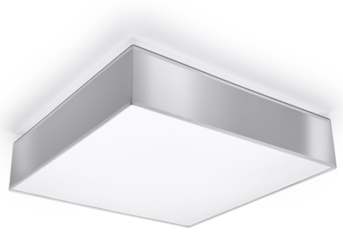 Sollux HORUS moderne Deckenlampe eckig silber 3-flg- E27