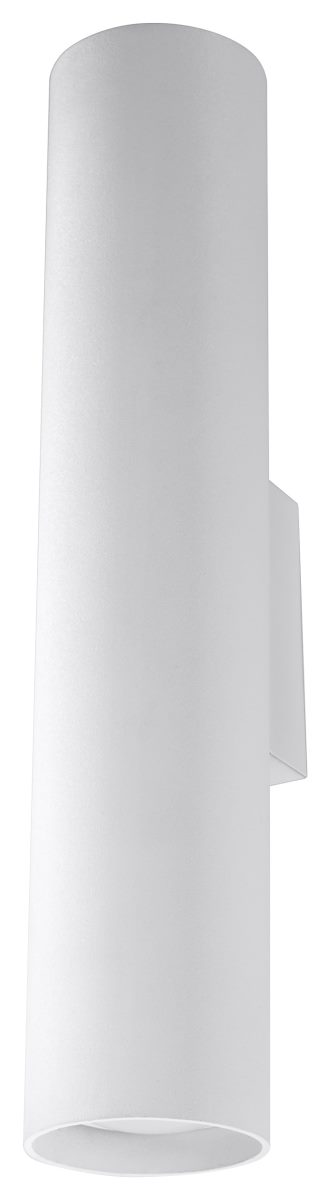 Sollux LAGOS moderne Wandleuchte Zylinder weiss 2-flg- GU10