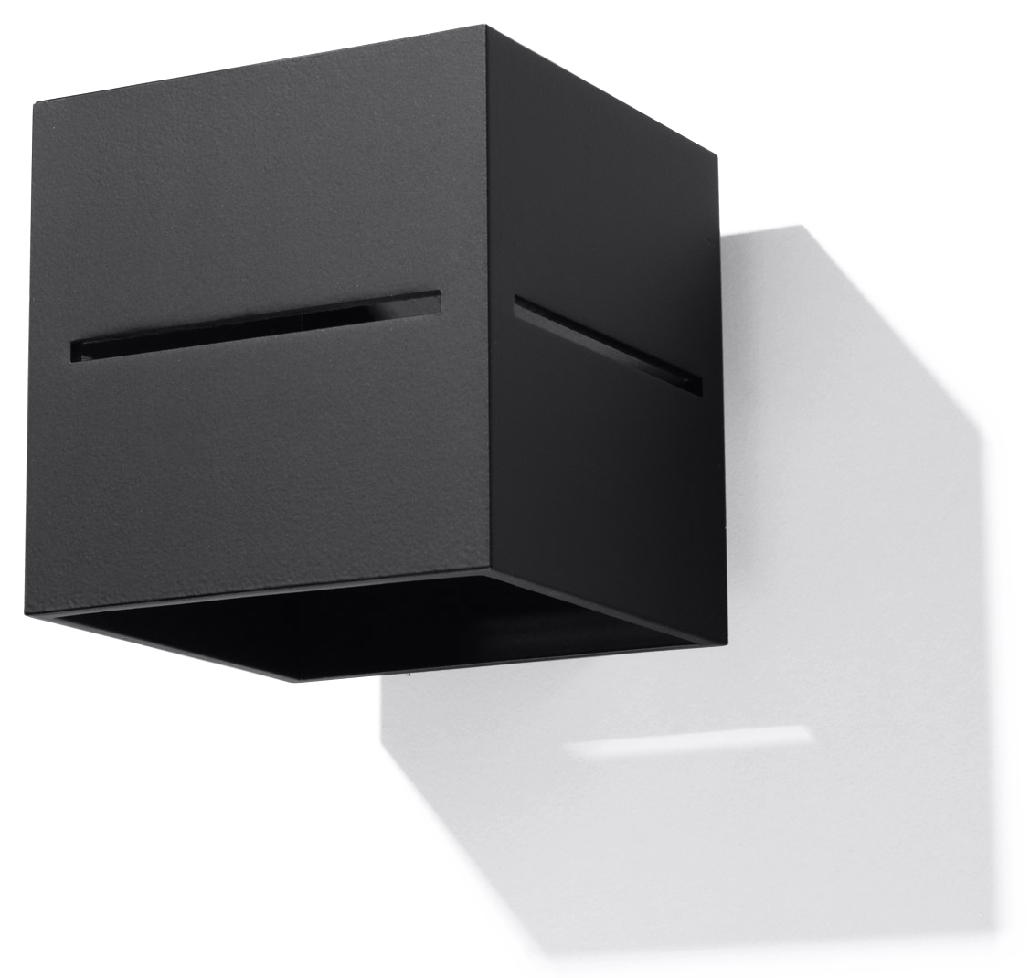 Sollux LOBO moderne Wandleuchte eckig schwarz 1-flg- G9 unter Wandleuchten > Wohnzimmerbeleuchtung > Nach Raum