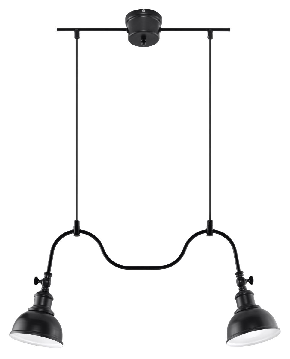 Sollux MARE Retro Hngelampe schwarz 2-flg- E27