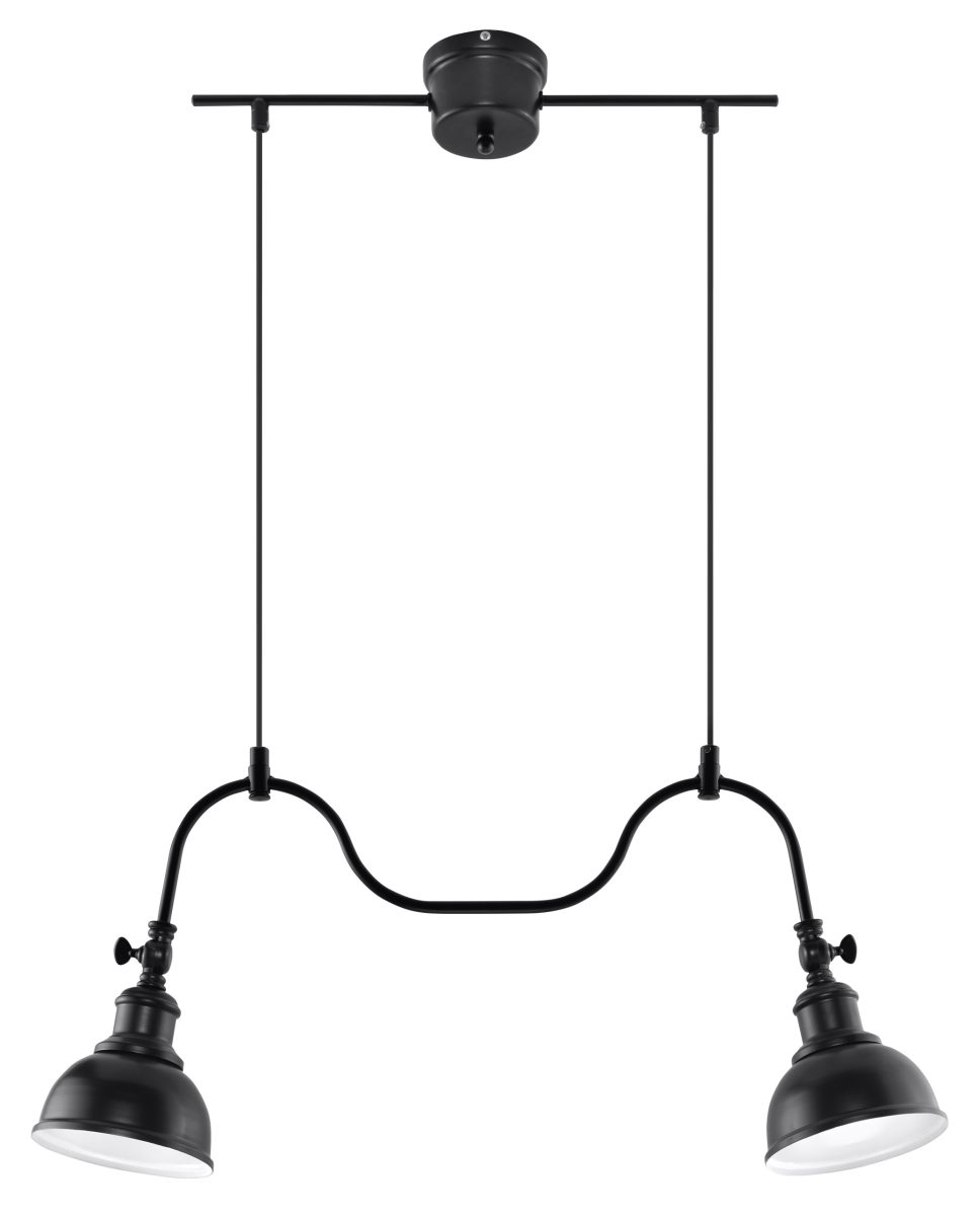 Sollux MARE Retro Hngelampe schwarz 2-flg- E27