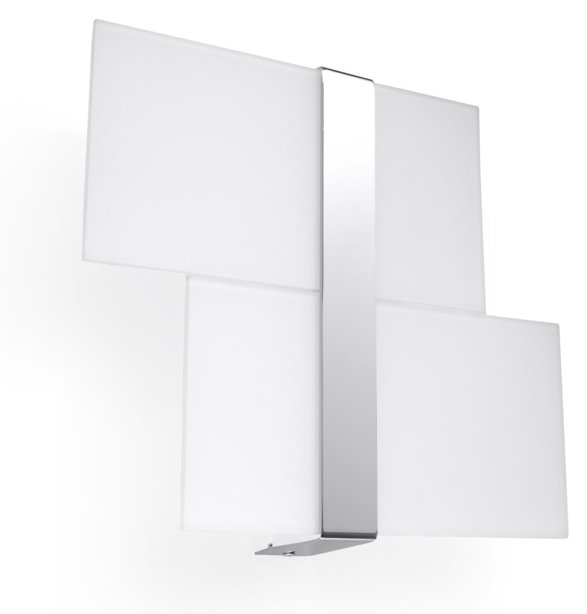 Sollux MASSIMO moderne Wandleuchte weiss- chrom 2-flg- G9