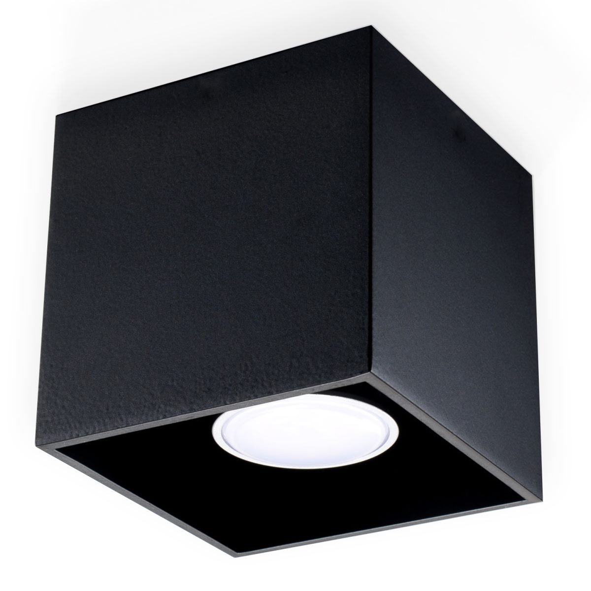 Sollux QUAD moderne Aufbauleuchte eckig schwarz 10x10cm 1-flg- GU10 unter Aufbauleuchten > Sollux > Beleuchtung