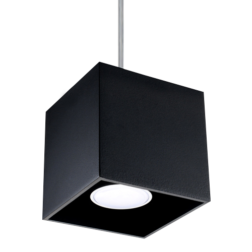 Sollux QUAD moderne Hngelampe eckig schwarz 10x10cm 1-flg- GU10 unter Hngeleuchten > Schlafzimmerbeleuchtung > Nach Raum