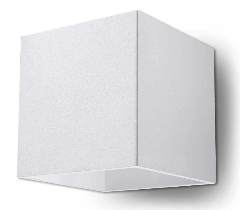 Sollux QUAD moderne Wandleuchte eckig weiss 10x10cm 1-flg- G9