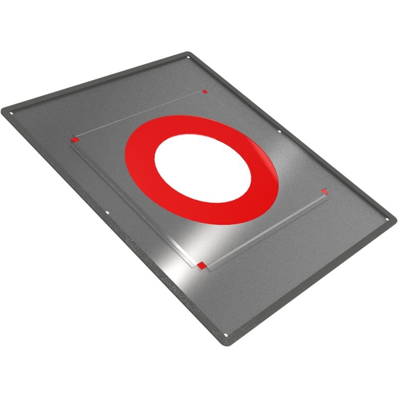 Tecnovis DW-Classic Deckenblende mit Dichtung f�r Dampfsperrenanbindung 0-20- (bis 450 -C - N1)
