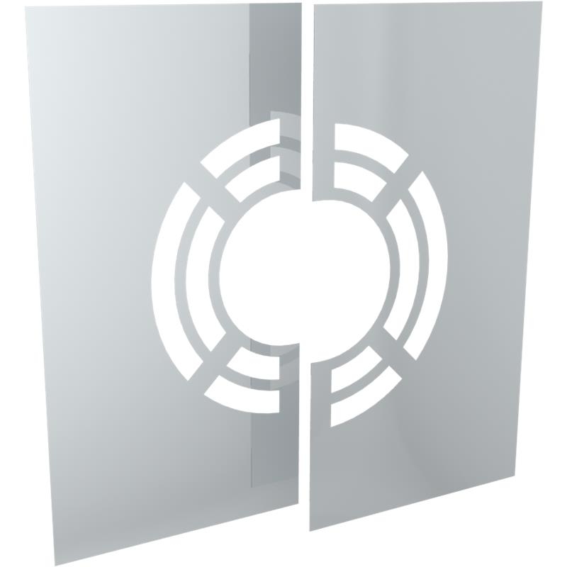 Tecnovis DW-Classic Wand- Deckenblende- zweiteilig 0- mit Hinterl�ftung