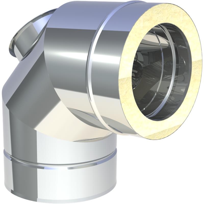Tecnovis DW-Classic Winkel 87- mit Revisions�ffnung f�r �l und Gas (bis 400 -C - N1)