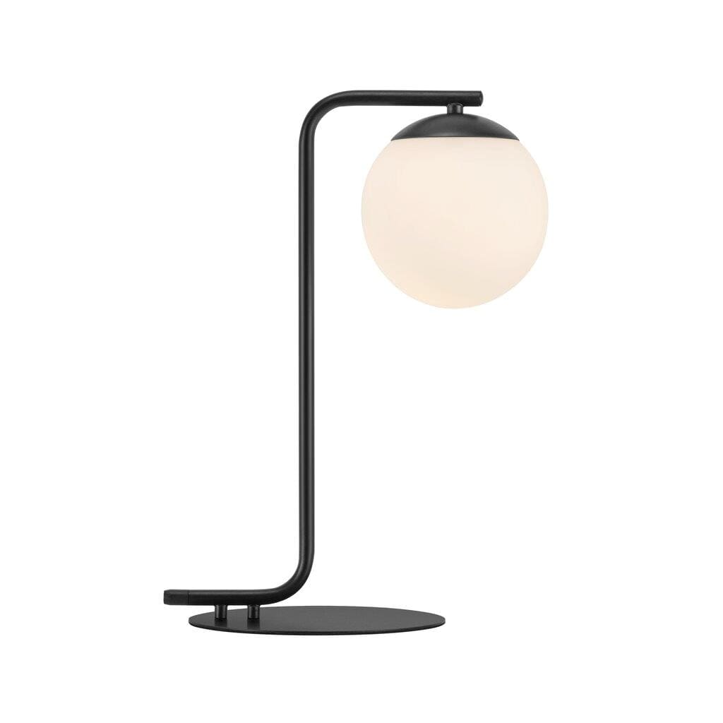 Tischlampe schwarz Opalglas Kugel Nordlux Grant mit E14 Fassung unter Tischleuchte Schlafzimmer > Wohnzimmerbeleuchtung > Beleuchtung