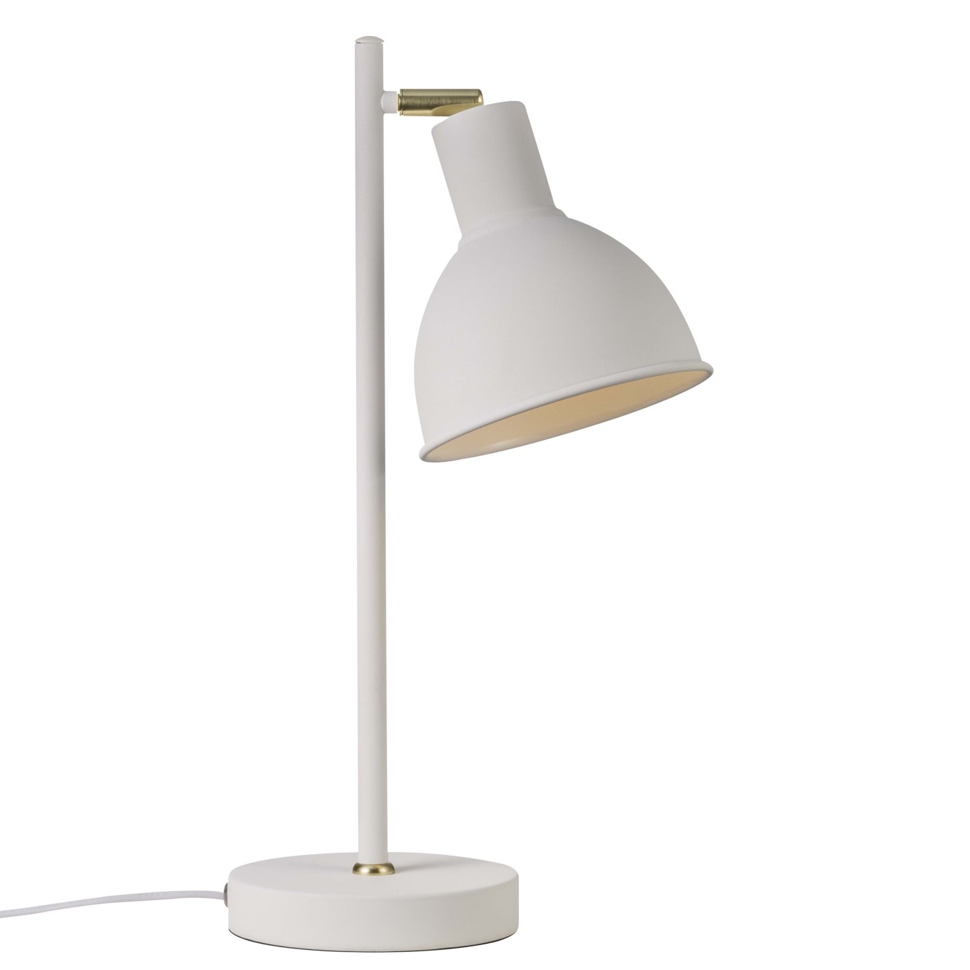 Tischlampe weiss Rau Nordlux Pop Ru Metall Schirm mit E27 Fassung unter Tischleuchten > Wohnraumleuchten > Beleuchtung